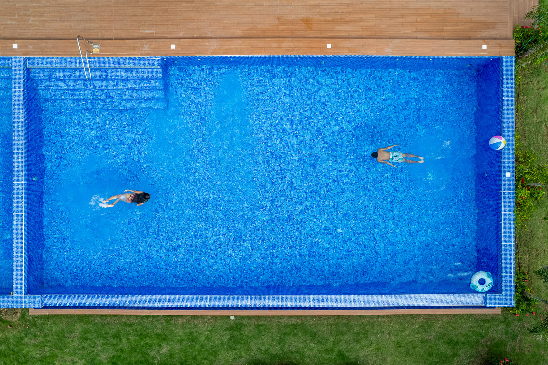 Aerial view of the resort