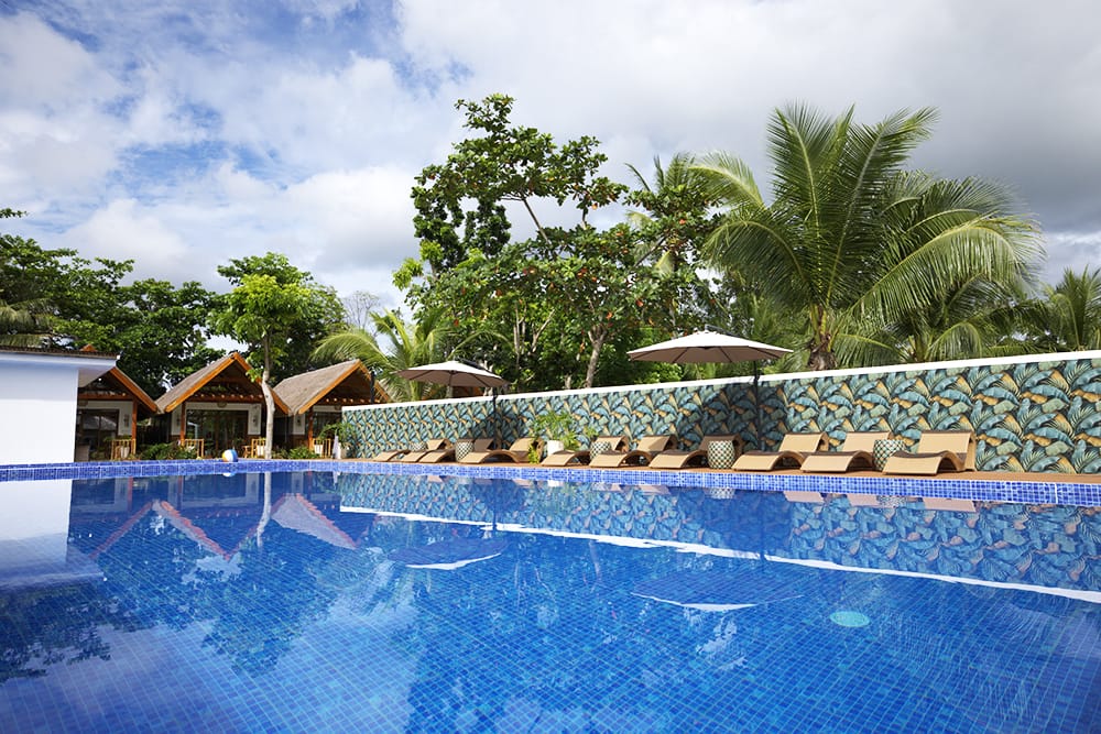 Pool facility view