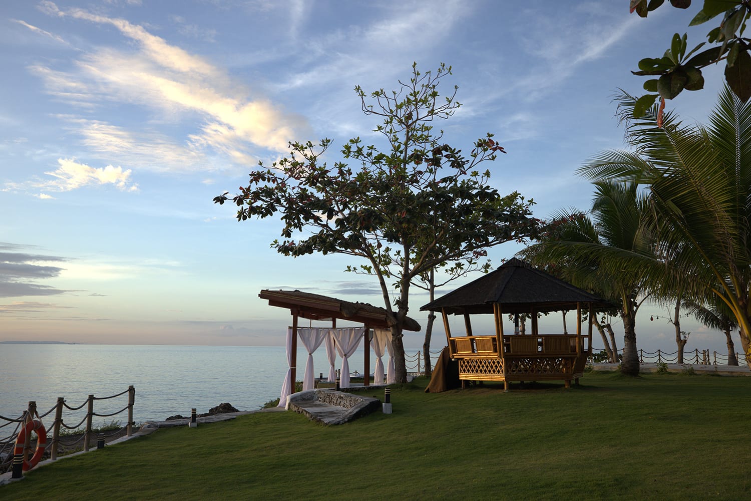 Green Villa exterior in tropical grounds