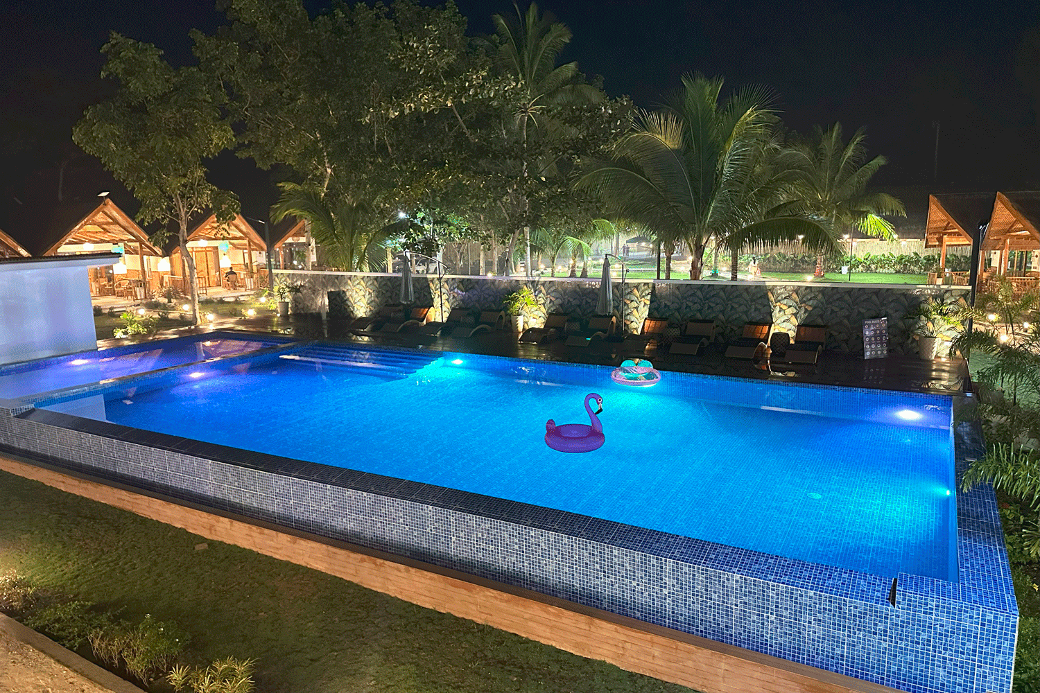 Resort pool deck overview