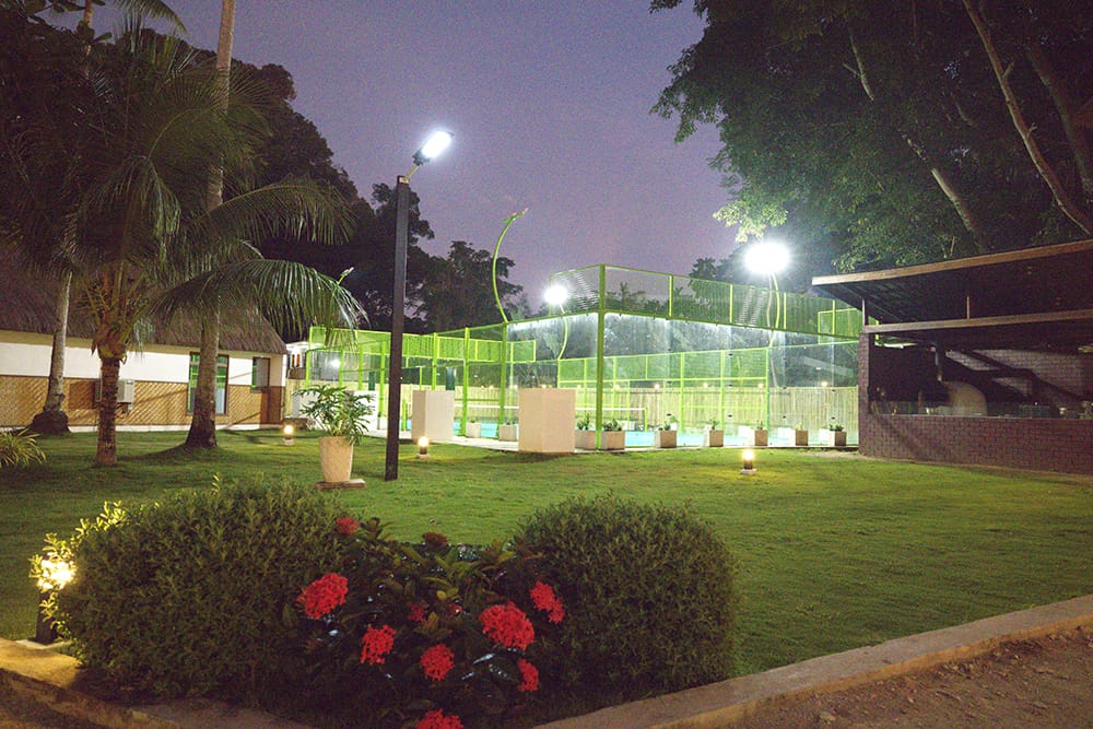 Padel court detail